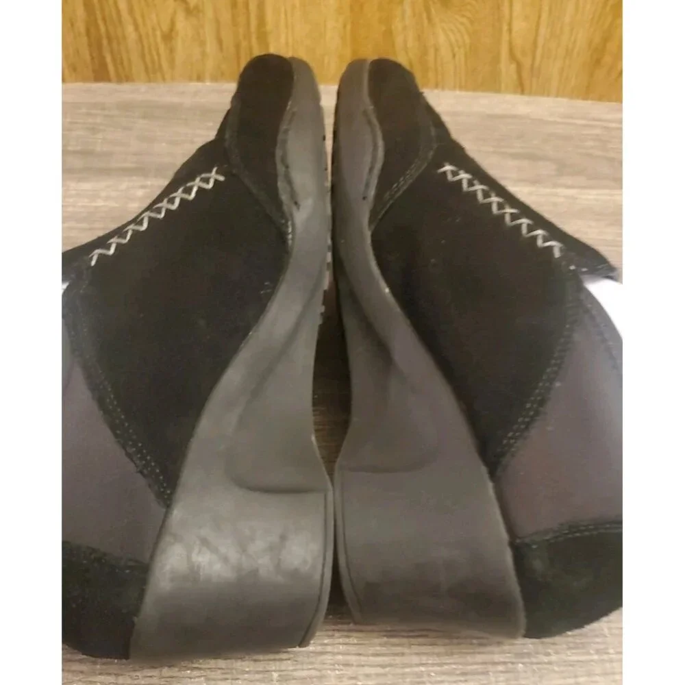 Aerosoles Motorman Slip On Wedge Shoes Women’s‎ Size 8.5 Black